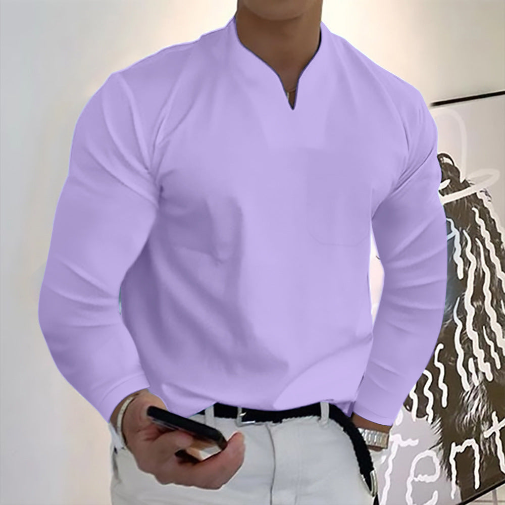 Męska Koszulka Sportowa V-Neck
