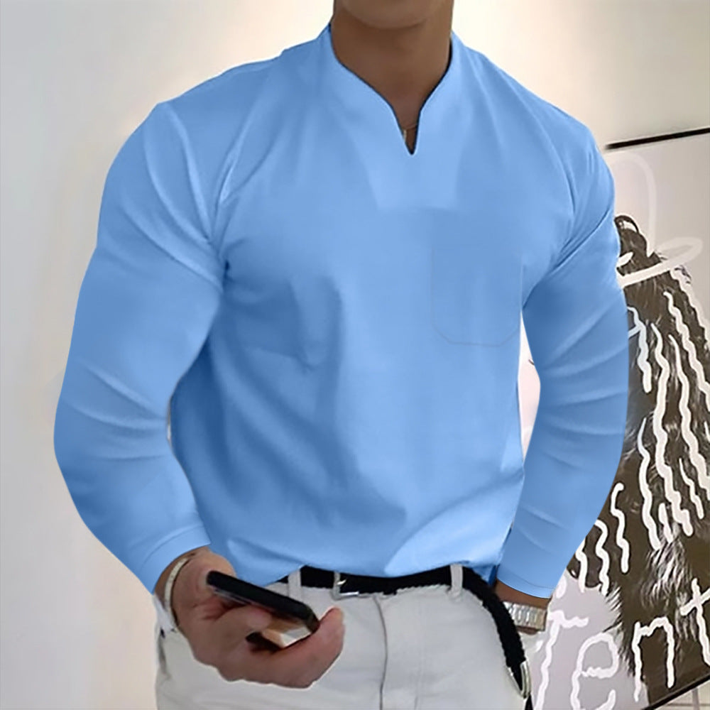 Męska Koszulka Sportowa V-Neck