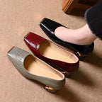 Nowe Francuskie Buty na Grubym Obcasie