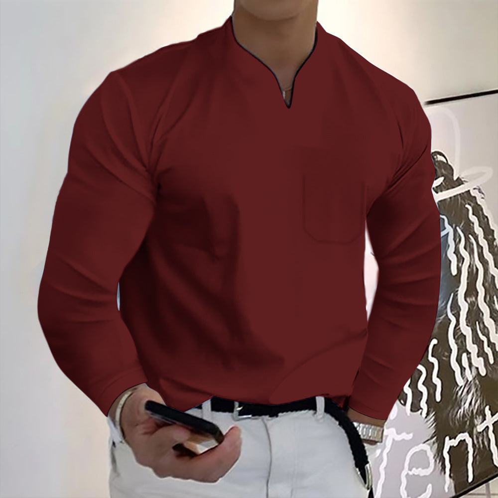 Męska Koszulka Sportowa V-Neck
