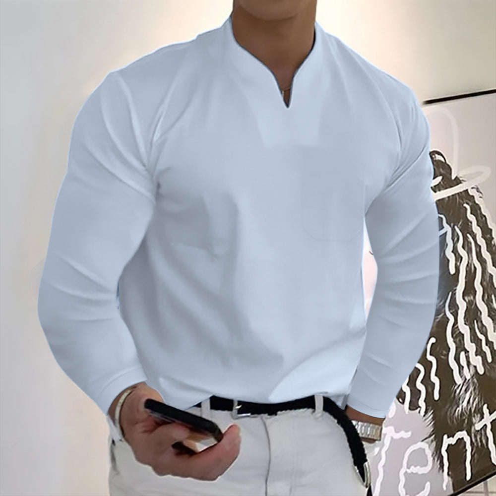 Męska Koszulka Sportowa V-Neck