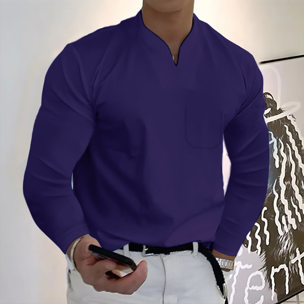 Męska Koszulka Sportowa V-Neck